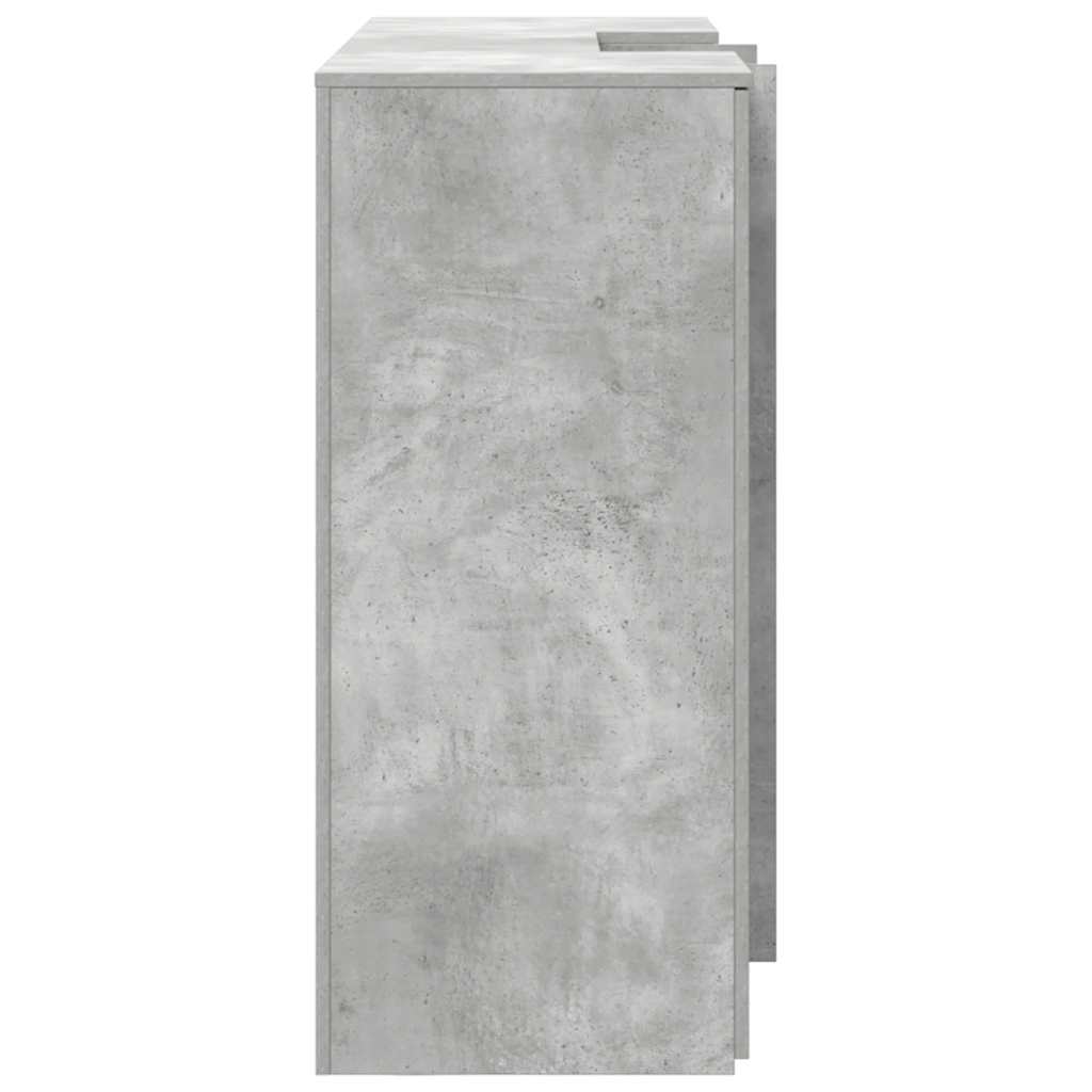 Reception Desk Concrete Grey 155x50x103,5 cm Engineered Wood