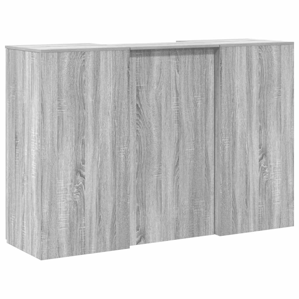 Reception Desk Grey Sonoma 155x50x103,5 cm Engineered Wood