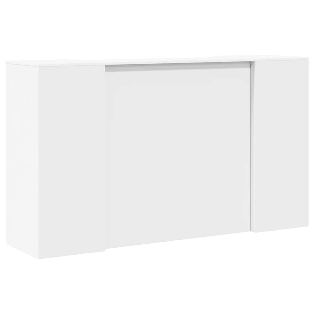 Reception Desk White 180x50x103,5 cm Engineered Wood