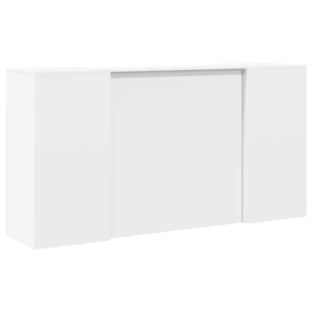 Reception Desk White 200x50x103,5 cm Engineered Wood