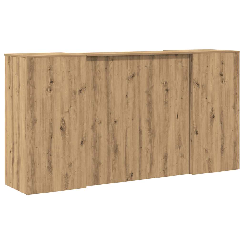 Reception Desk Artisan Oak 200x50x103,5 cm Engineered Wood