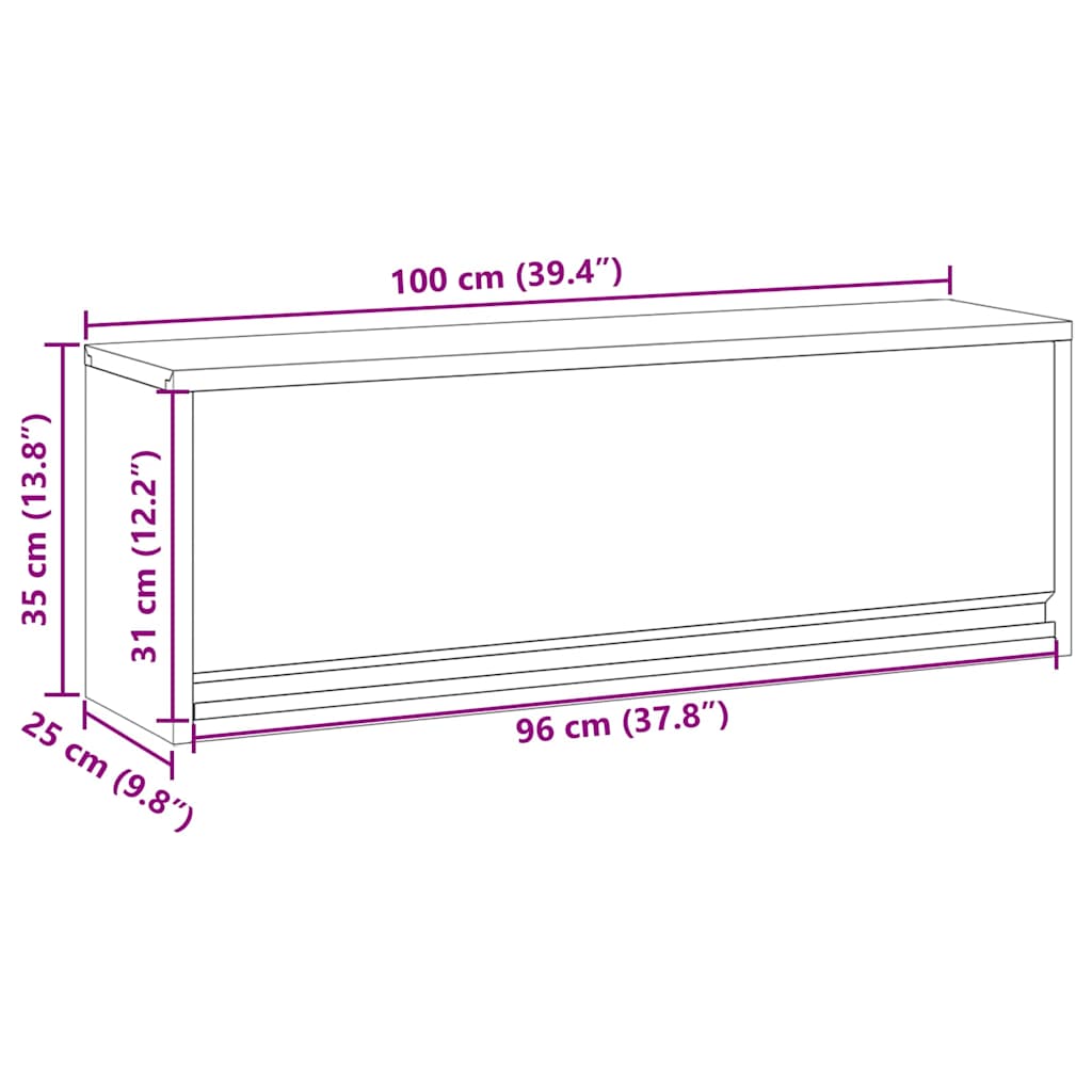 Tool Cabinet with Storage Black and Grey 100 x 25 x 35 cm