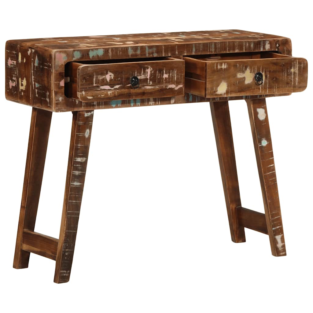 Console Table 90x32x75 cm Solid Wood Reclaimed