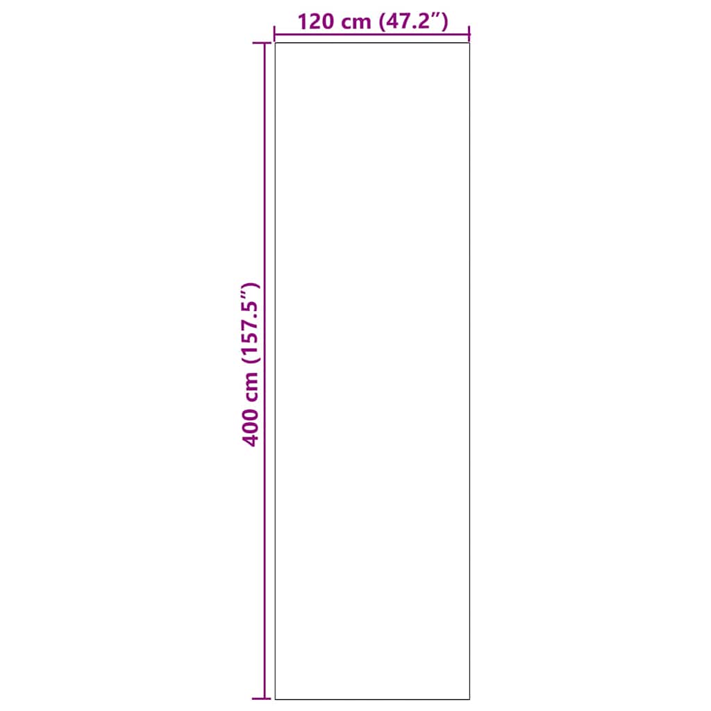 Doormat Other Black 120 x 400 cm Polyamide and PVC
