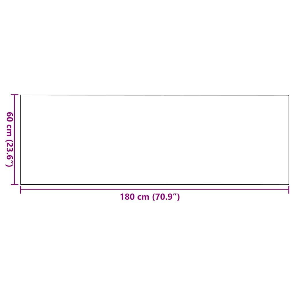 Doormat Red and Black 60 x 180 cm 100% Polyamide