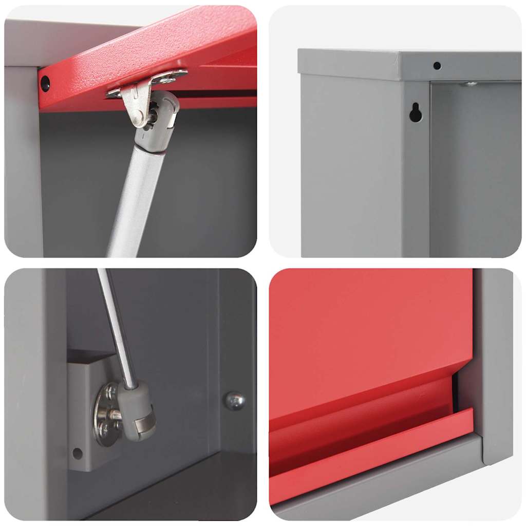 Work Cabinet Set with Drawer with Storage Manual 10 pcs Red
