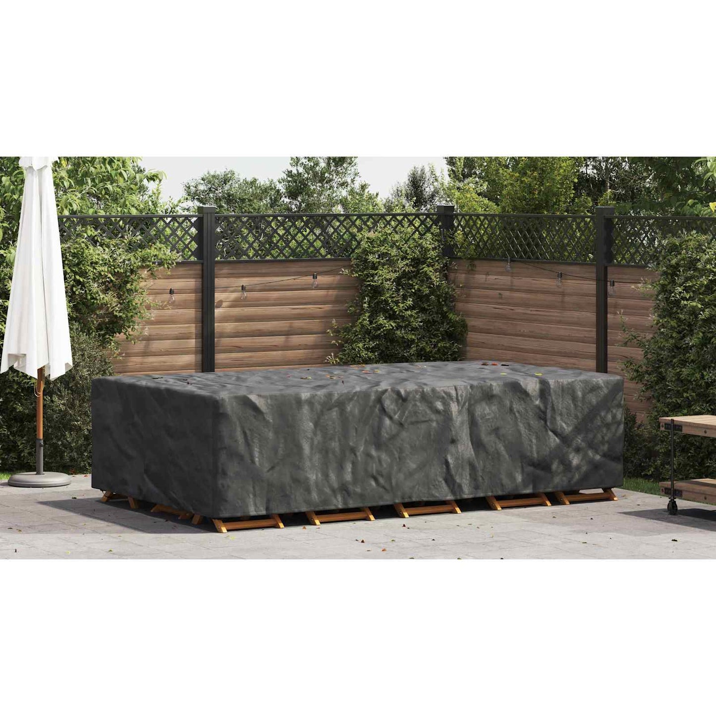 Furniture Cover Plain Black 315 x 180 x 74 cm 210D
