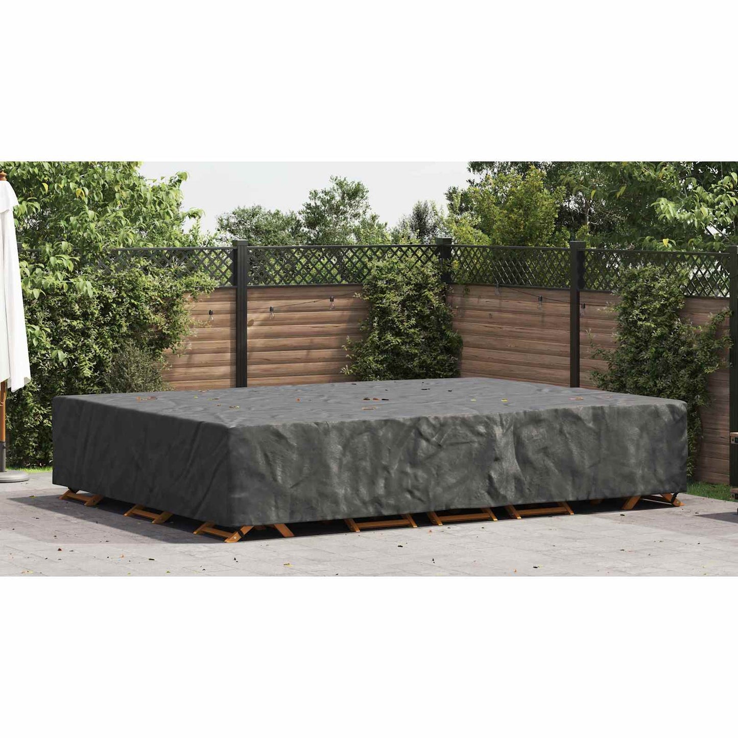 Furniture Cover Plain Black 350 x 260 x 90 cm 420D