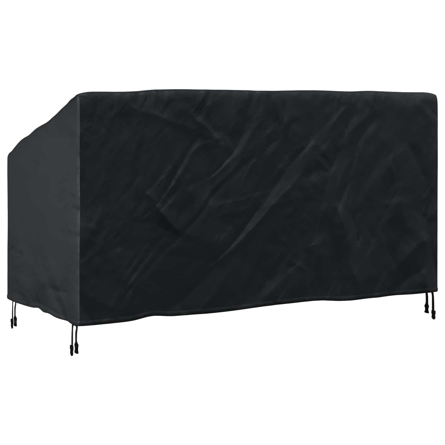 Garden Bench Cover Black 185 x 85 x 65 / 94 cm 210D Oxford Fbric