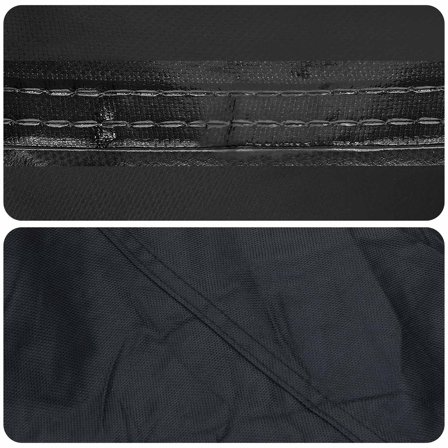 Table Cover Plain Black 142 x 142 x 15 cm Fabric