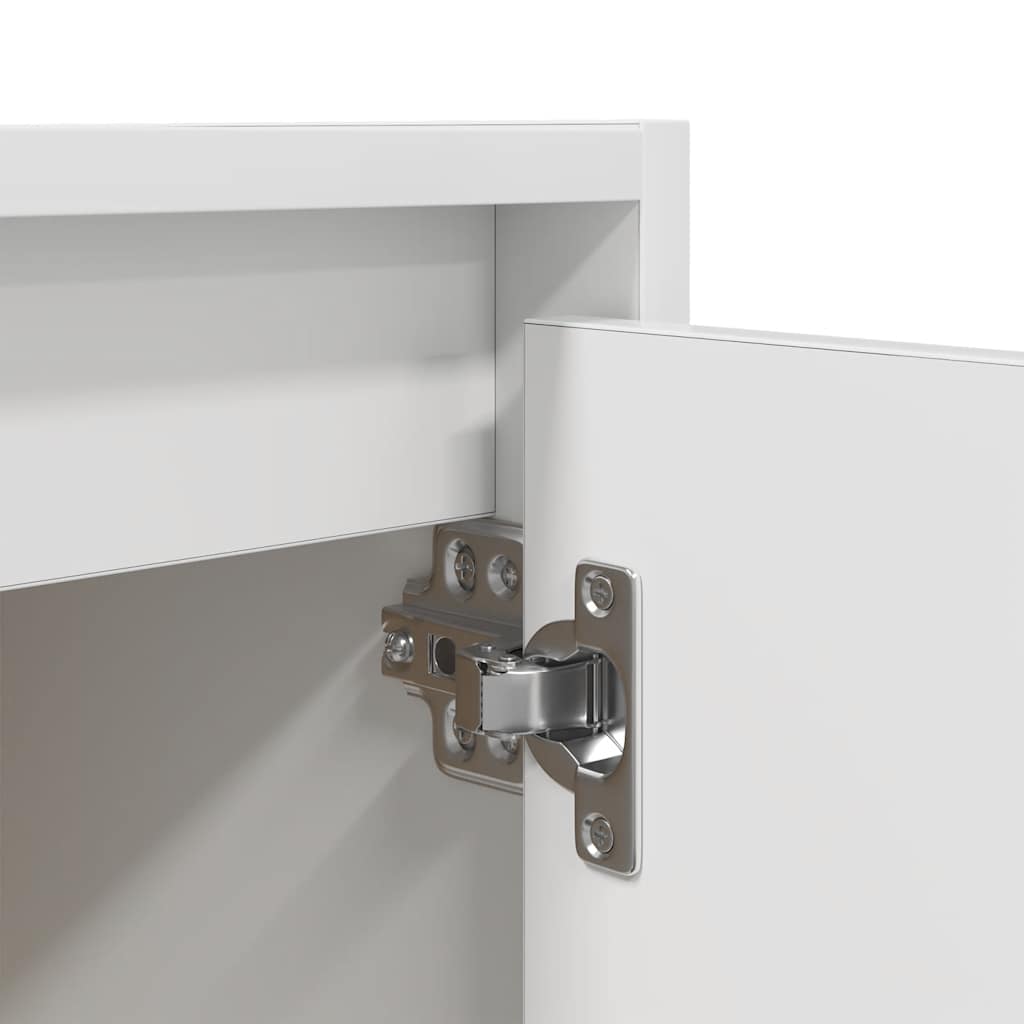 Wall-Mounted Bedside Cabinet White 38x34x40 cm