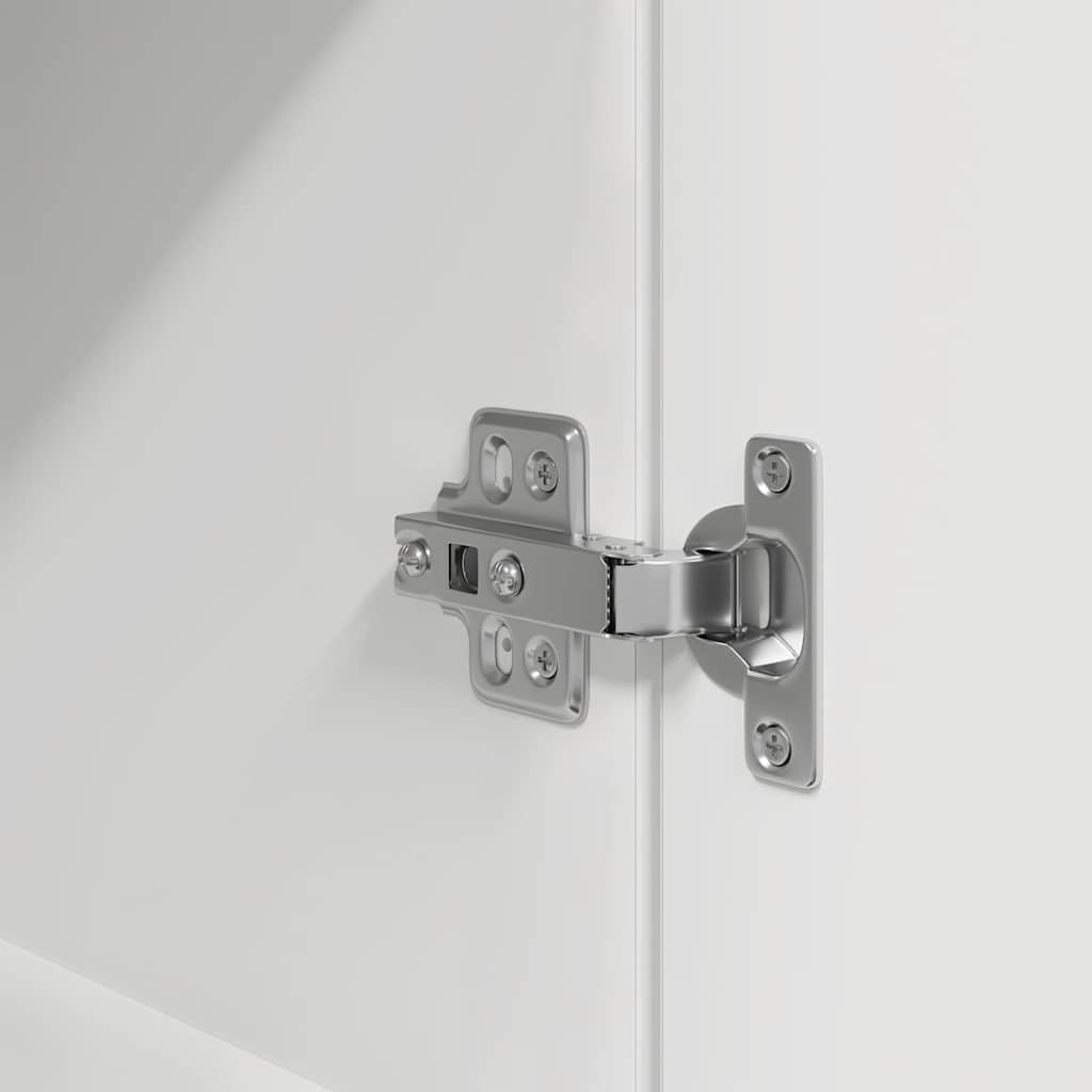 vidaXL Bedside Cabinet White 39x35x65 cm Engineered Wood