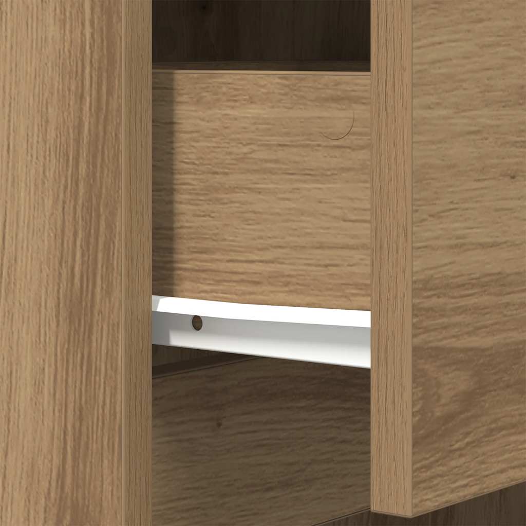 Bedside Cabinets 2 pcs Artisan Oak 39x35x65 cm Engineered Wood