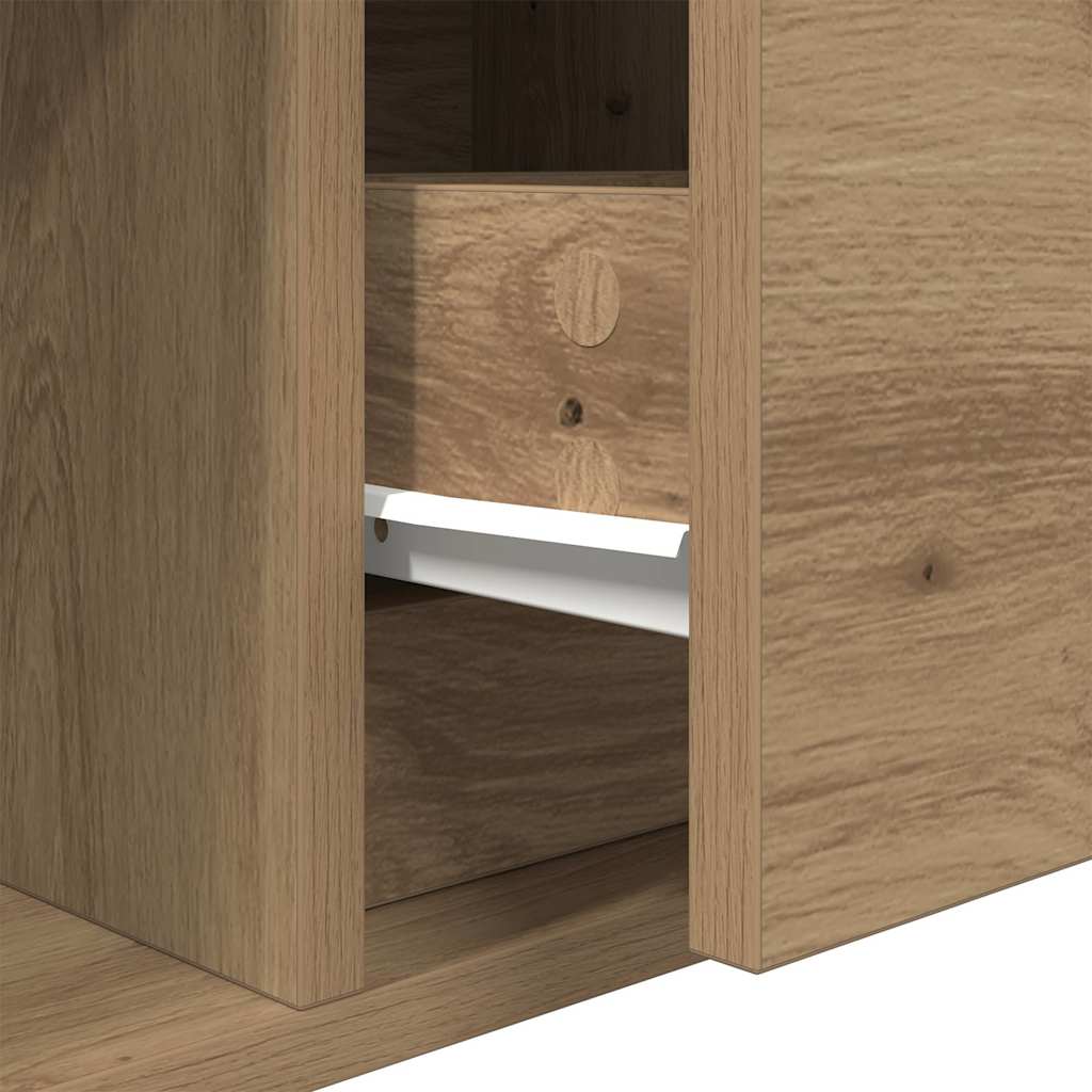 TV Cabinets 2 pcs Artisan Oak 60x31x25,5 cm Engineered Wood