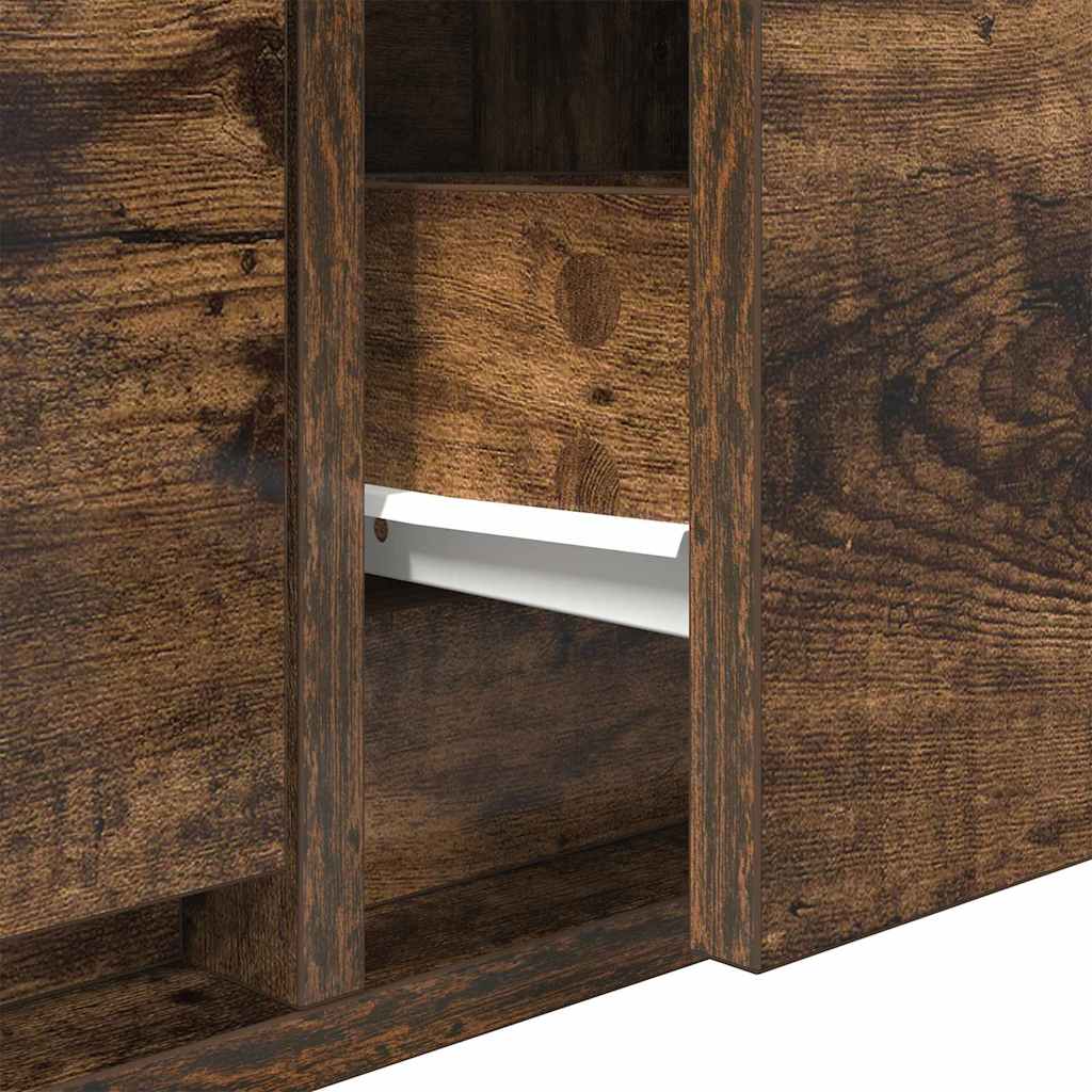 TV Cabinet Smoked oak 100 x 31 x 25.5 cm Engineered wood