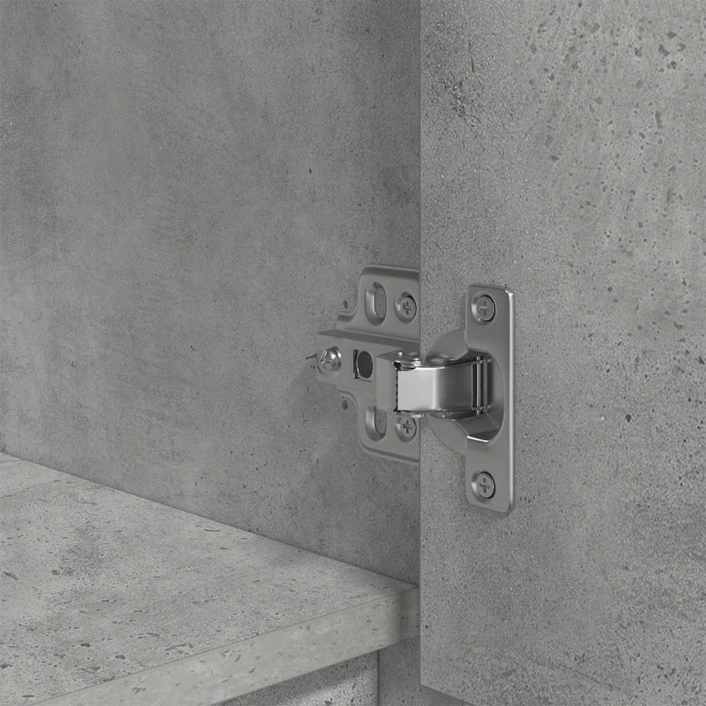 Cabinet with Drawer Concrete Grey 55,5x34x119,5 cm Engineered Wood