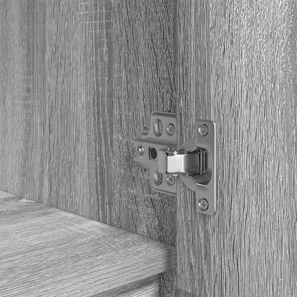Cabinet with Drawer Grey Sonoma 55,5x34x119,5 cm Engineered Wood
