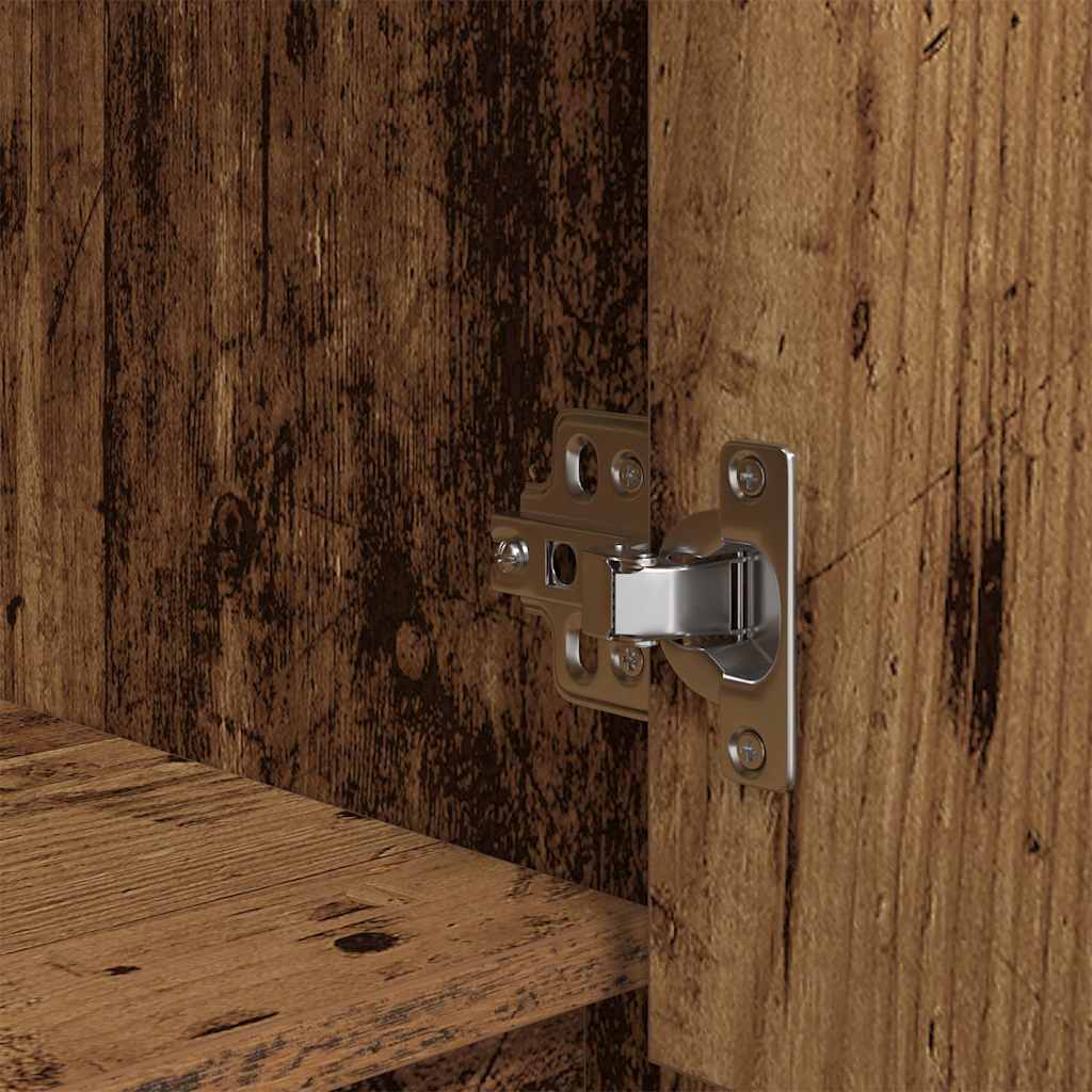 Cabinet with Drawer Old Wood 55,5x34x119,5 cm Engineered Wood