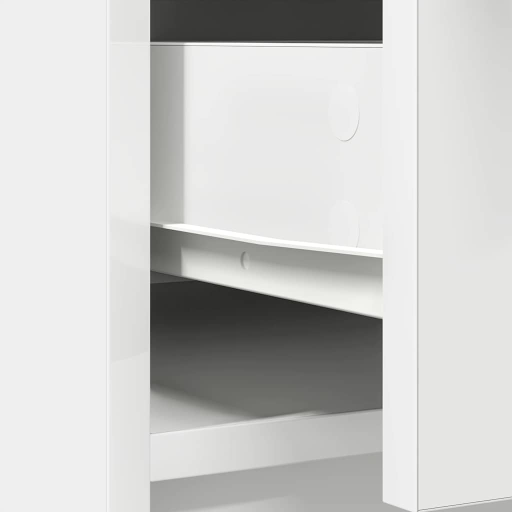 Sideboard with Drawers and Doors White 70,5x34x74,5 cm