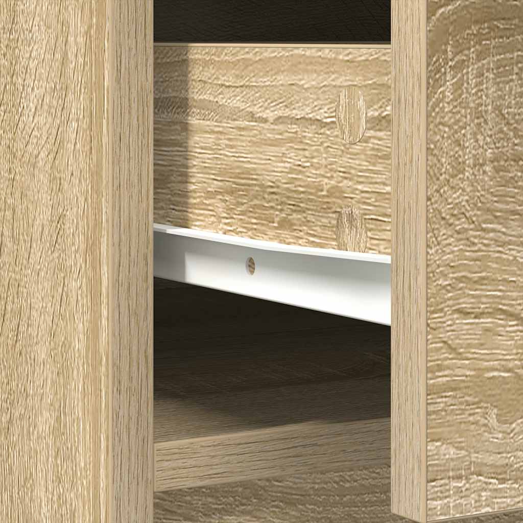 Sideboard with Drawers and Doors Sonoma Oak 70,5x34x74,5 cm