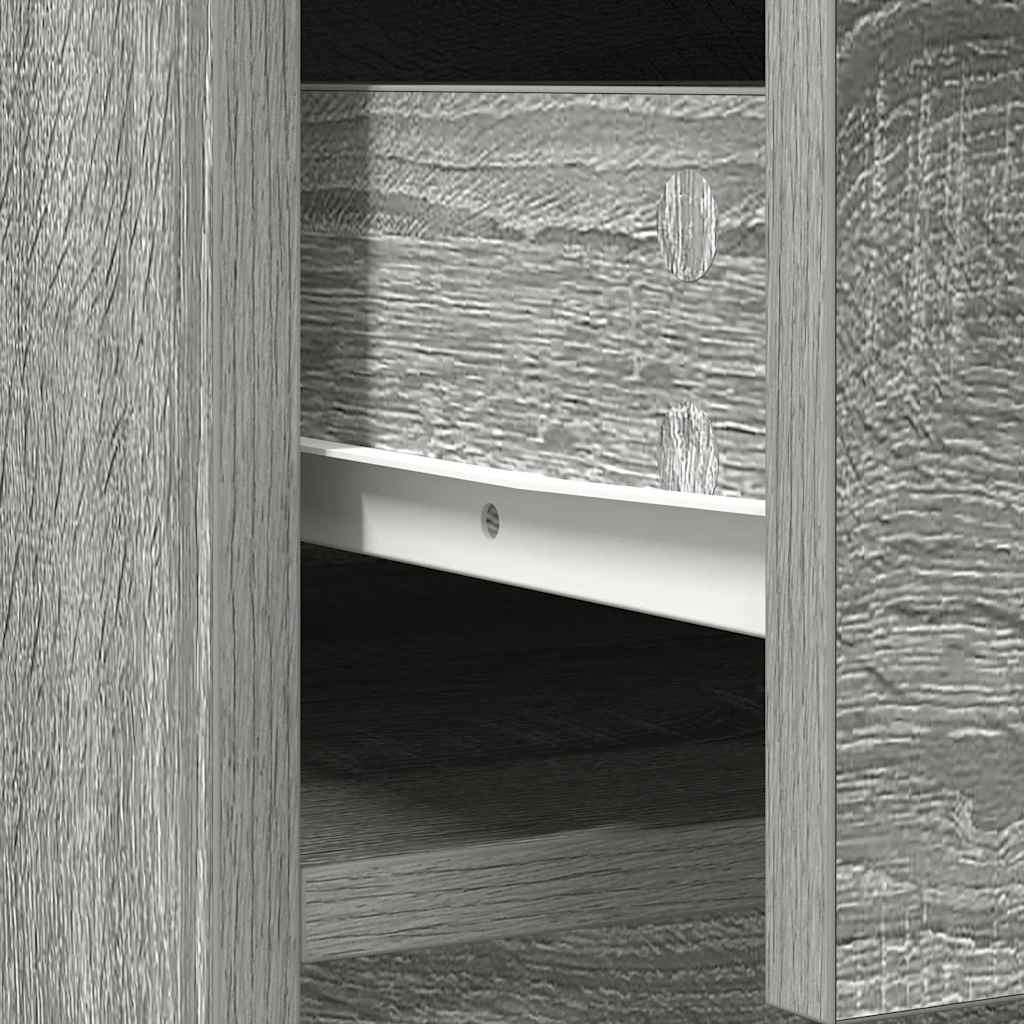 Sideboard with Drawers and Doors Grey Sonoma 70,5x34x74,5 cm