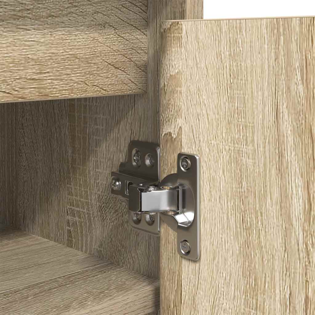 Shoe Cabinet Sonoma Oak 29,5x34x76 cm Engineered Wood