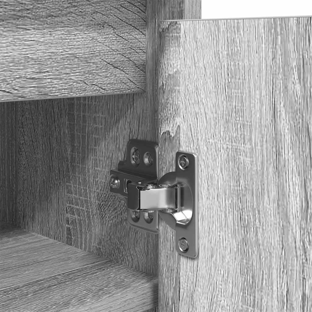 Shoe Cabinet Grey Sonoma 29,5x34x76 cm Engineered Wood