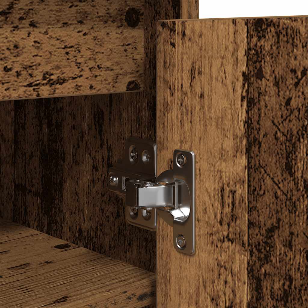 Shoe Cabinet Old Wood 29,5x34x76 cm Engineered Wood