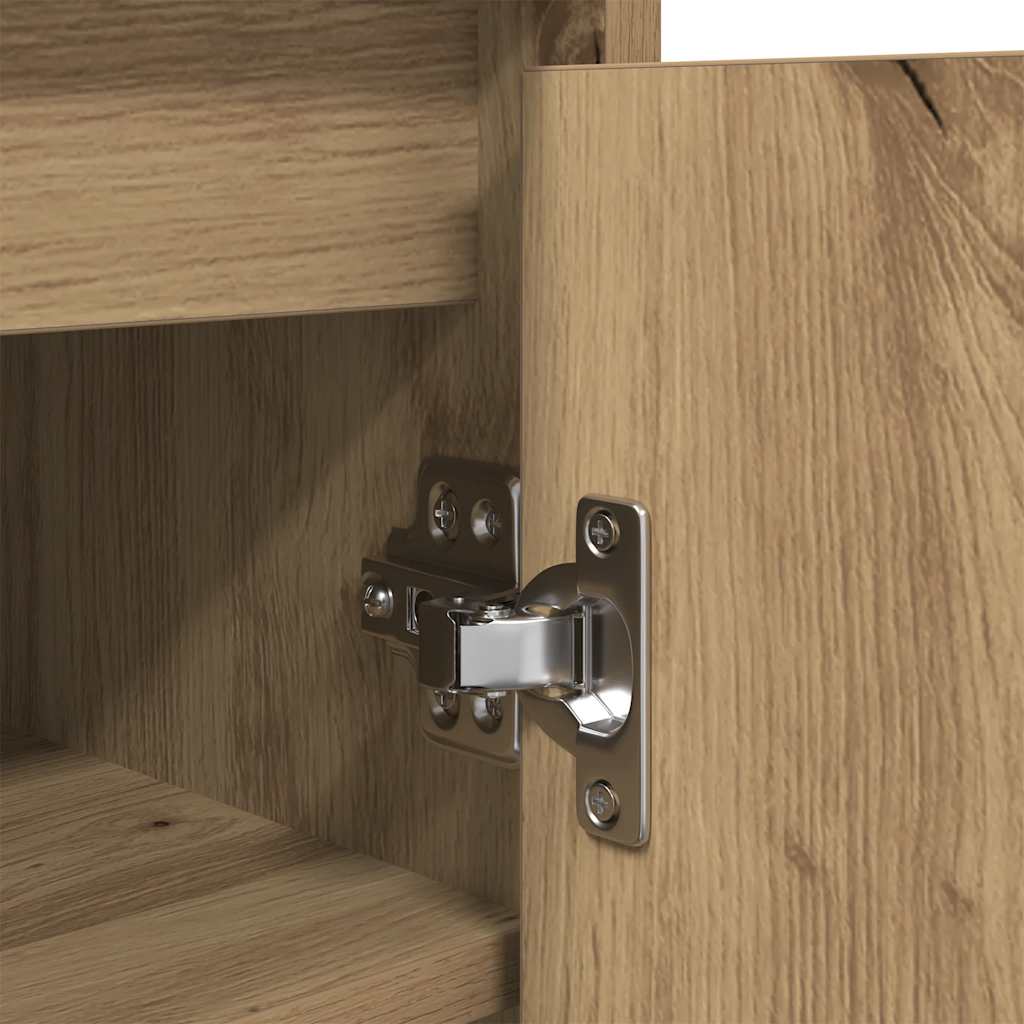 Shoe Cabinet Artisan Oak 29,5x34x76 cm Engineered Wood