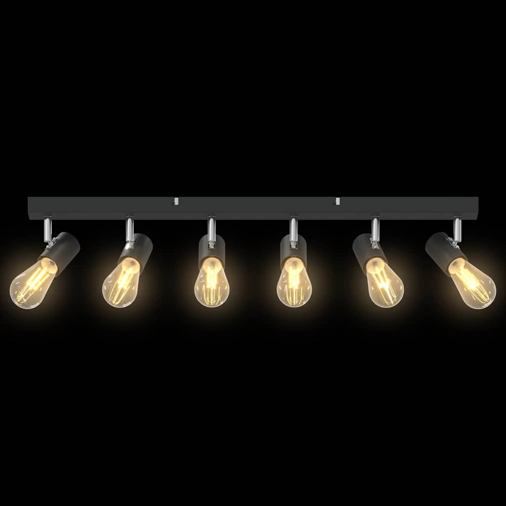 vidaXL Ceiling Spotlight Black 73 x 6.5 x 11.5 cm Steel