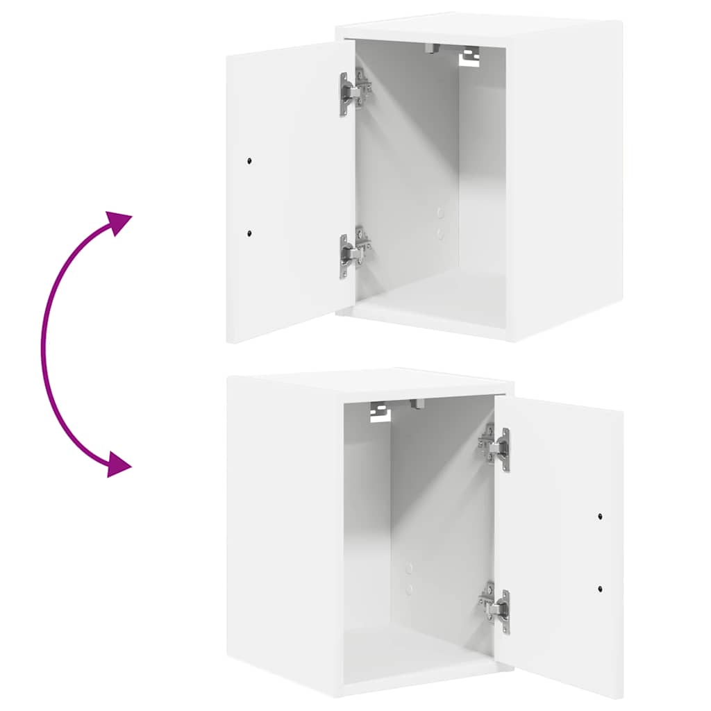 Garage Cabinets 2 pcs White Engineered Wood