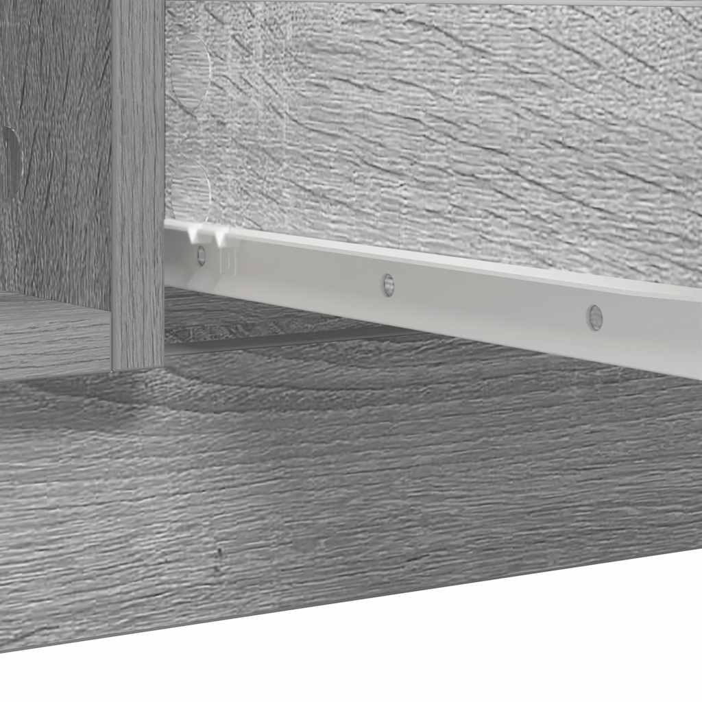 Sideboard with Drawers Grey Sonoma 100,5x35x76 cm Engineered Wood
