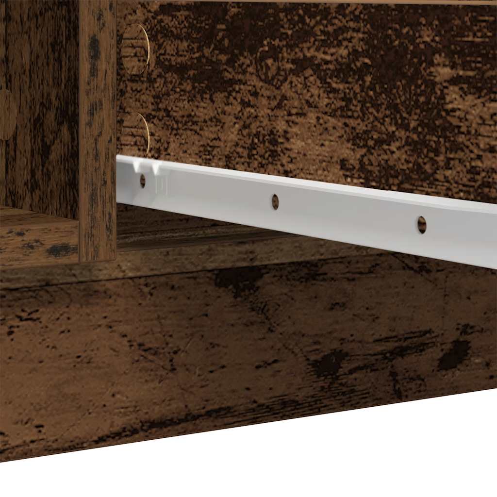 Sideboard with Drawers Old Wood 100,5x35x76 cm Engineered Wood