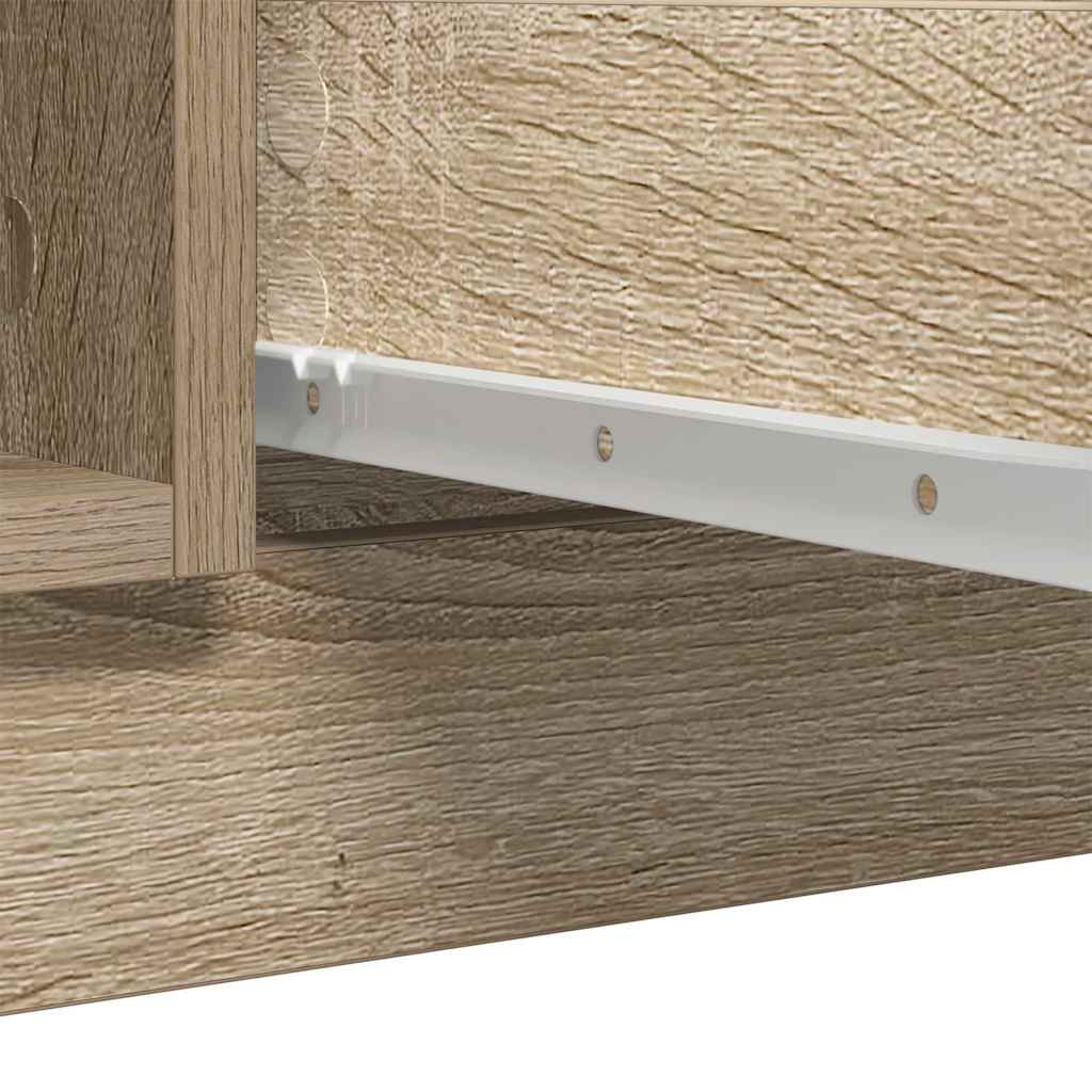 Sideboard with Drawers Sonoma Oak 100.5x35x98.5 cm