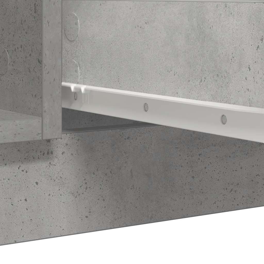 Sideboard with Drawers Concrete Grey 100,5x35x98,5 cm Engineered Wood