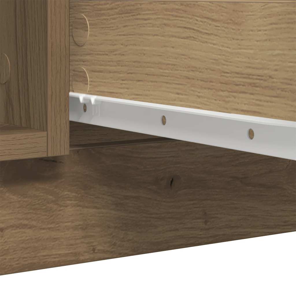 Sideboard with Drawers Artisan Oak 100,5x35x98,5 cm Engineered Wood