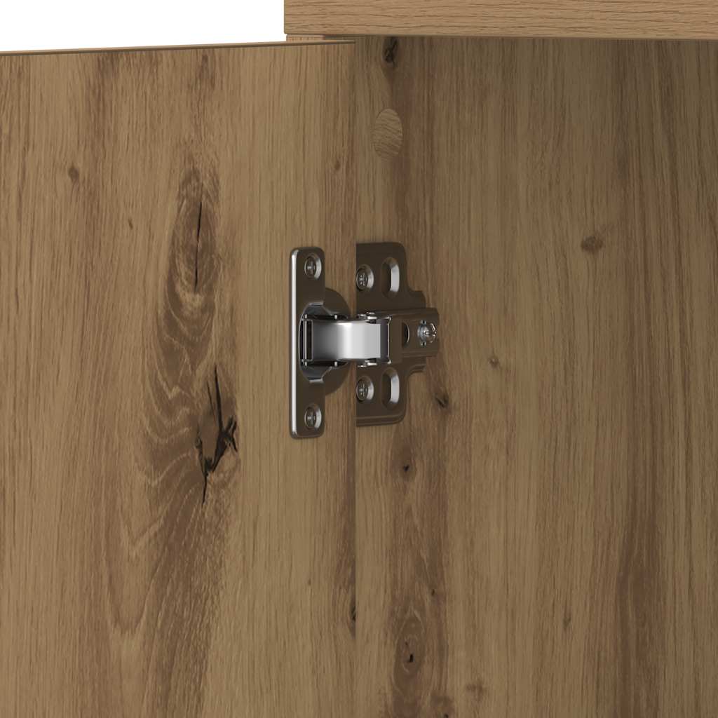 Bathroom Cabinet Artisan Oak 30x30x183,5 cm Engineered Wood
