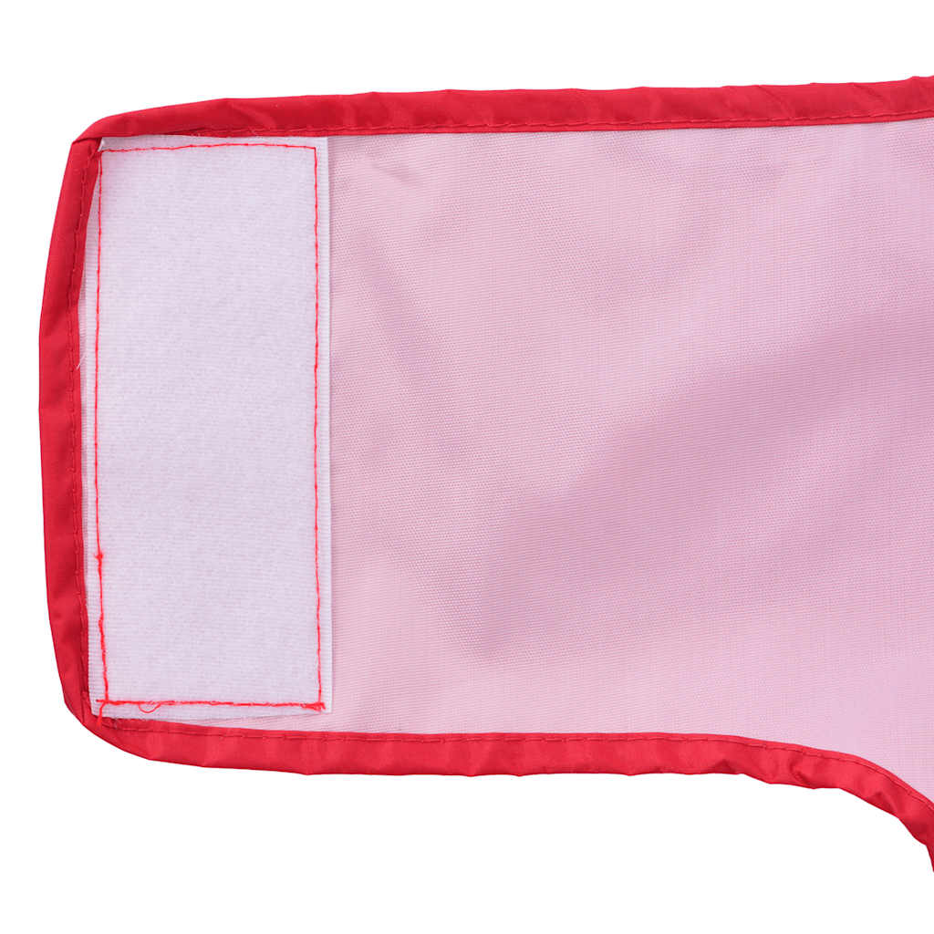Dog Raincoat with Reflective Strips Polyester Red L