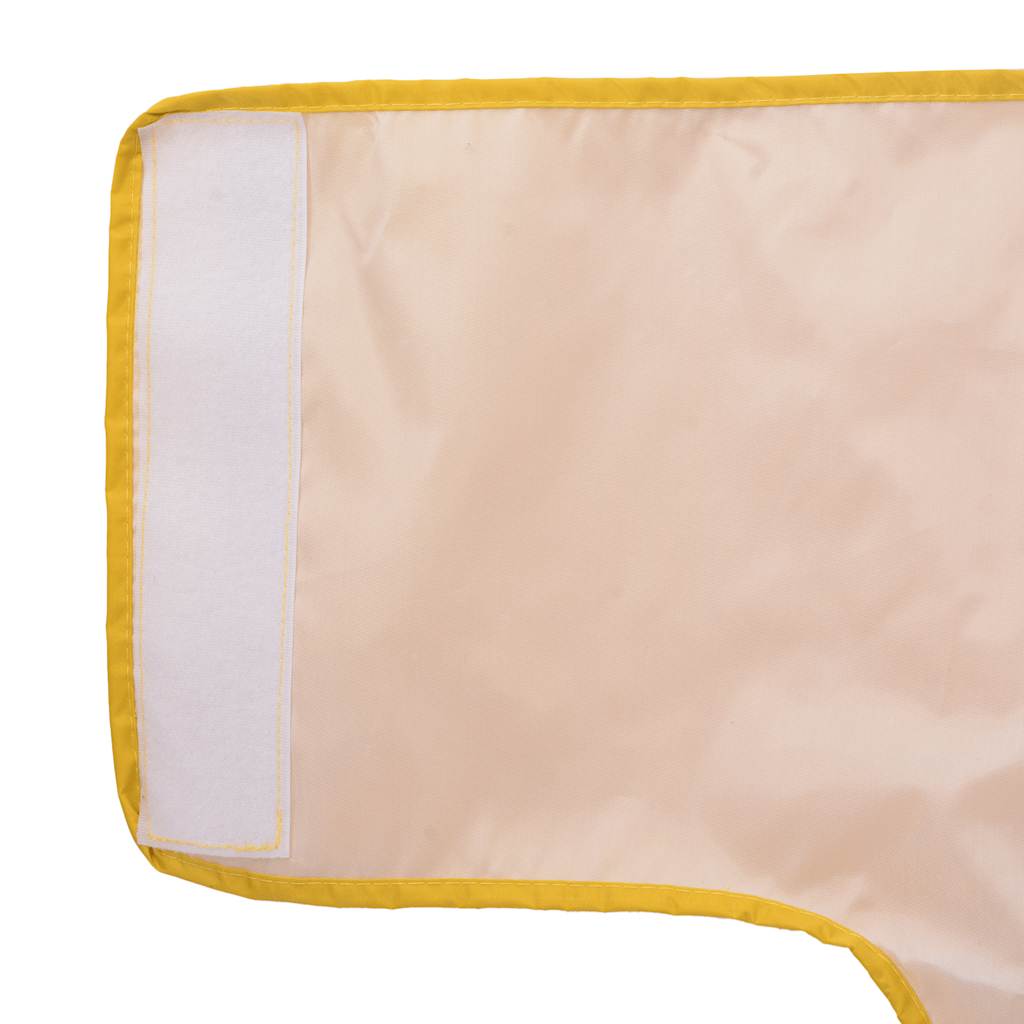 Dog Raincoat with Reflective Strips Polyester Yellow 4XL