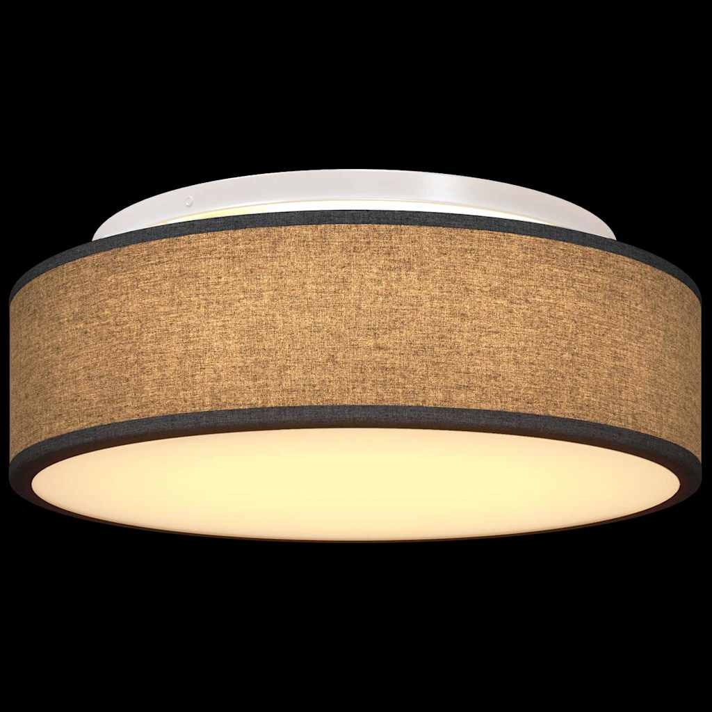 Ceiling Lamp with Spotlights Black 38 x 38 x 13.5 cm Fabric