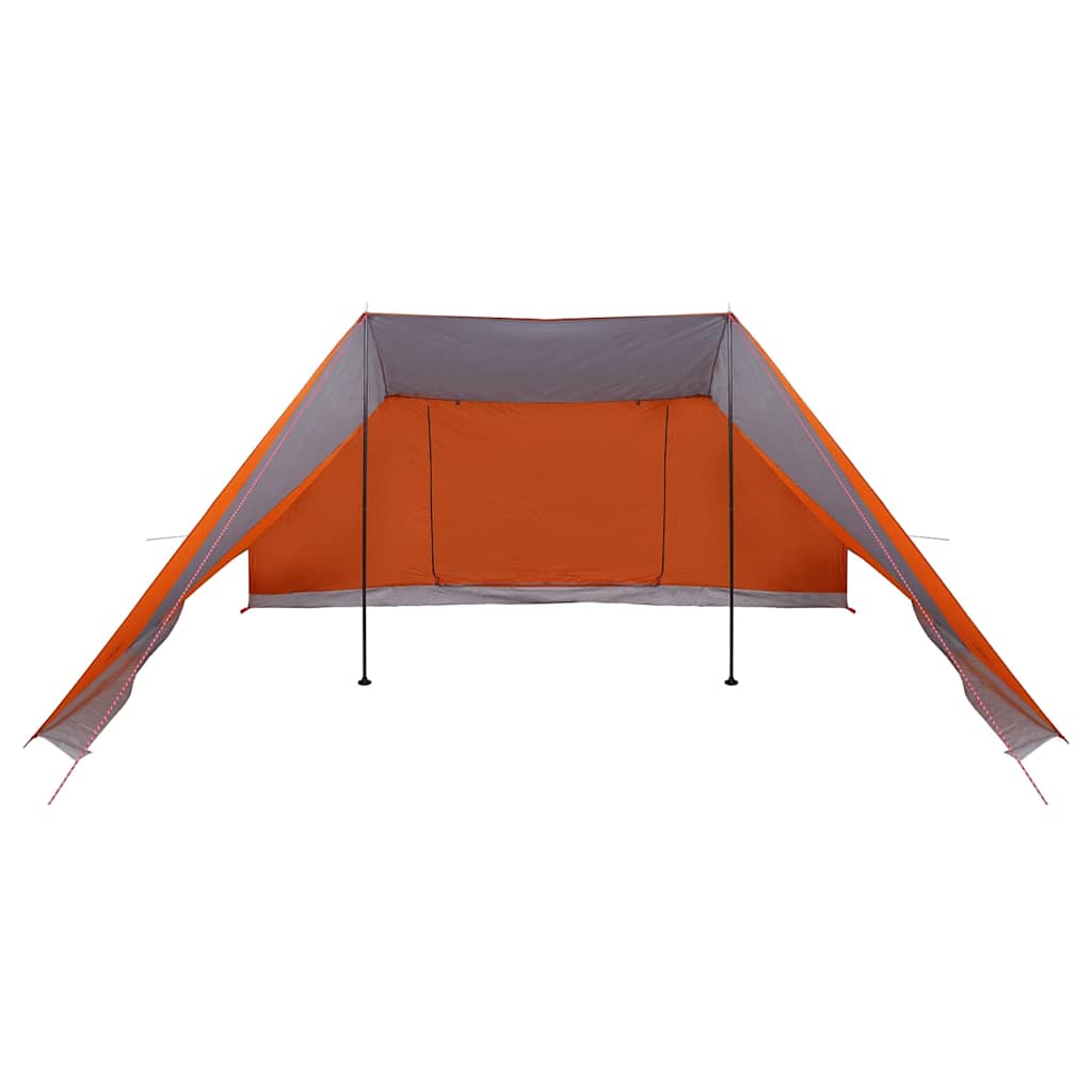 Tipi Tent with Roof Grey and Orange 660 x 456 x 200 cm Taffeta