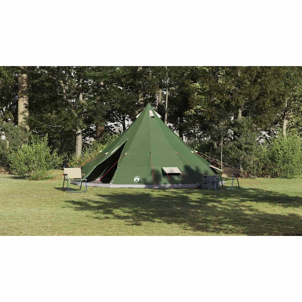 Tipi Tent with Roof Green 560 x 560 x 300 cm Taffeta