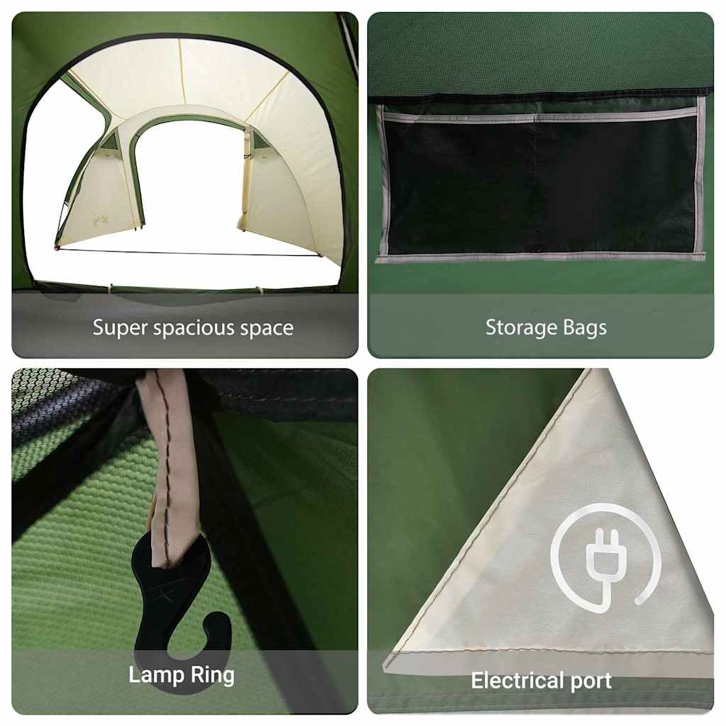 Dome Tent Dome with Roof with Storage Green 384 x 254 x 170 cm