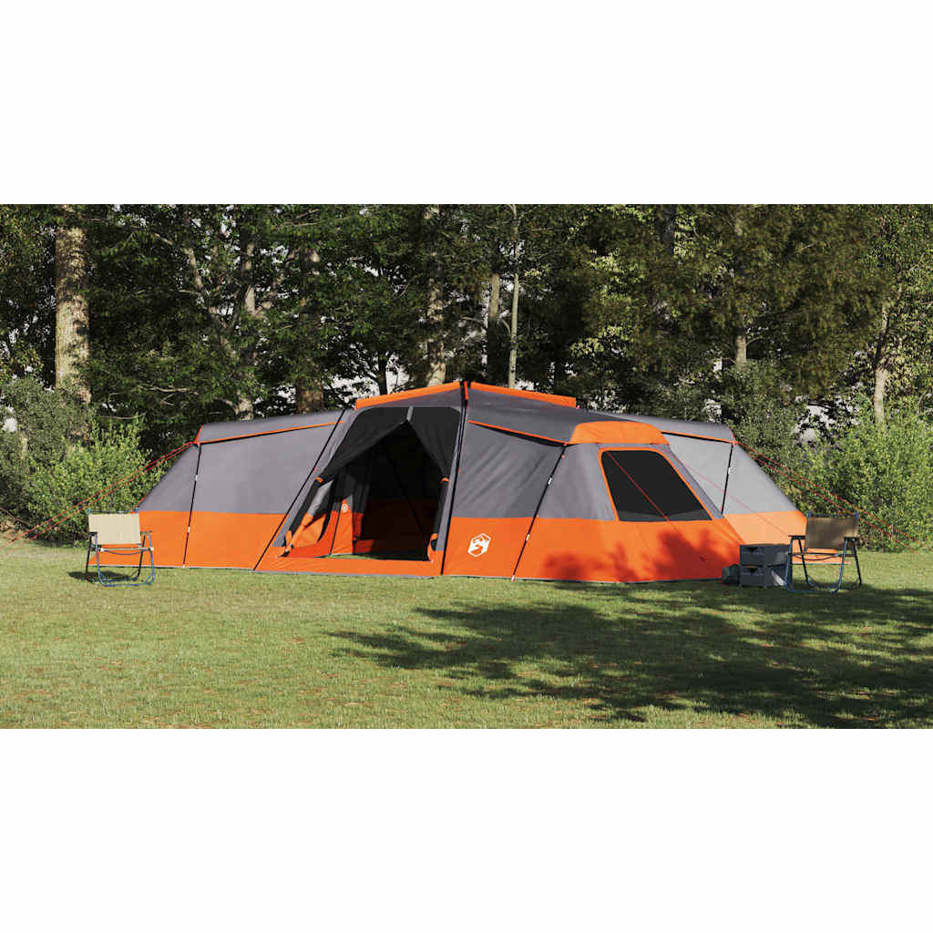 Family Tent Grey and Orange 833 x 585 x 216 cm Taffeta