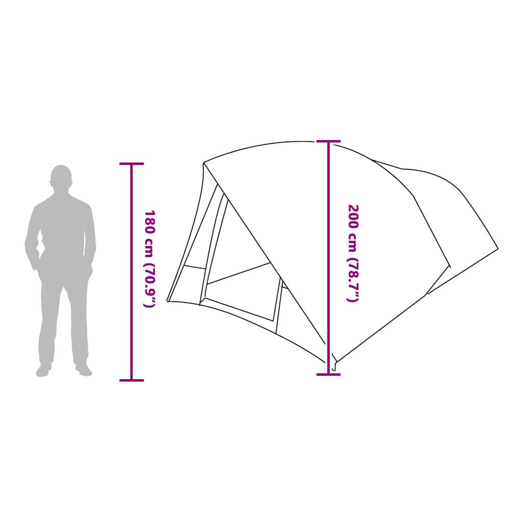 Tunnel tent with Roof Blue 500 x 348 x 200 cm Taffeta