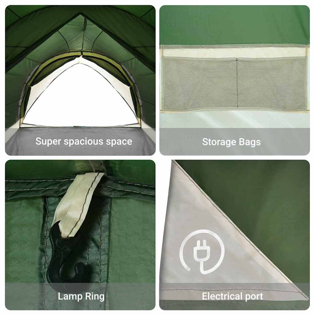 Tunnel tent with Roof Green 410 x 285 x 198 cm Taffeta