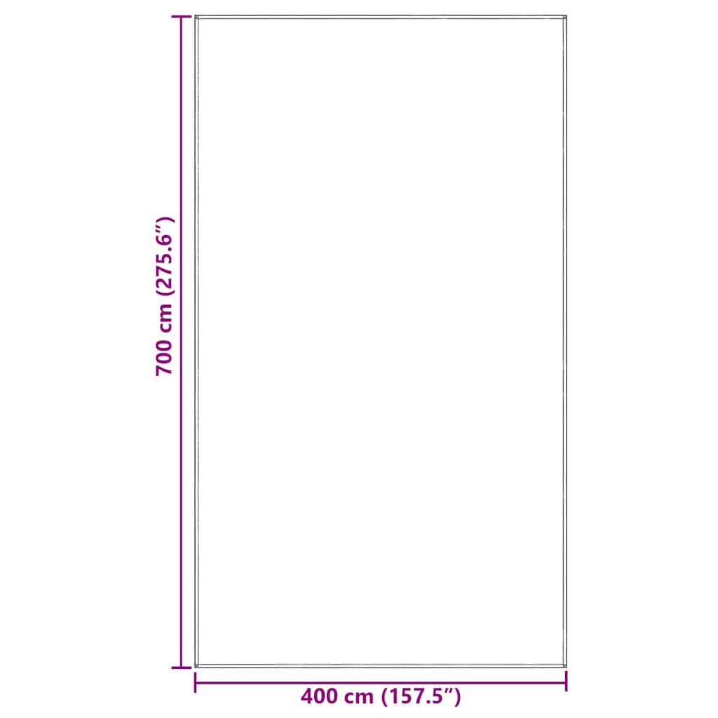 Tent Carpet Folding Manual Light Grey 700 x 400 cm Polyethylene