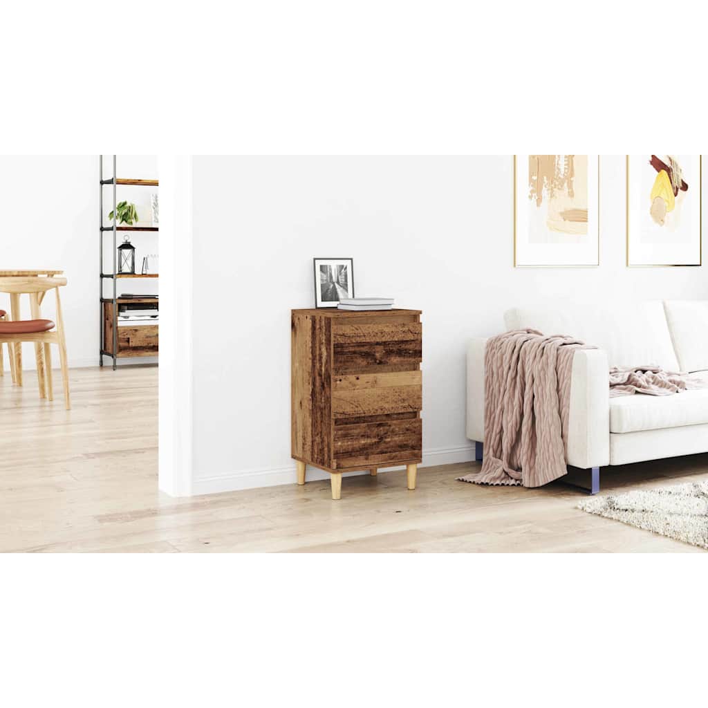 Bedside Cabinet Old Wood 40 x 35 x 70 cm Engineered Wood