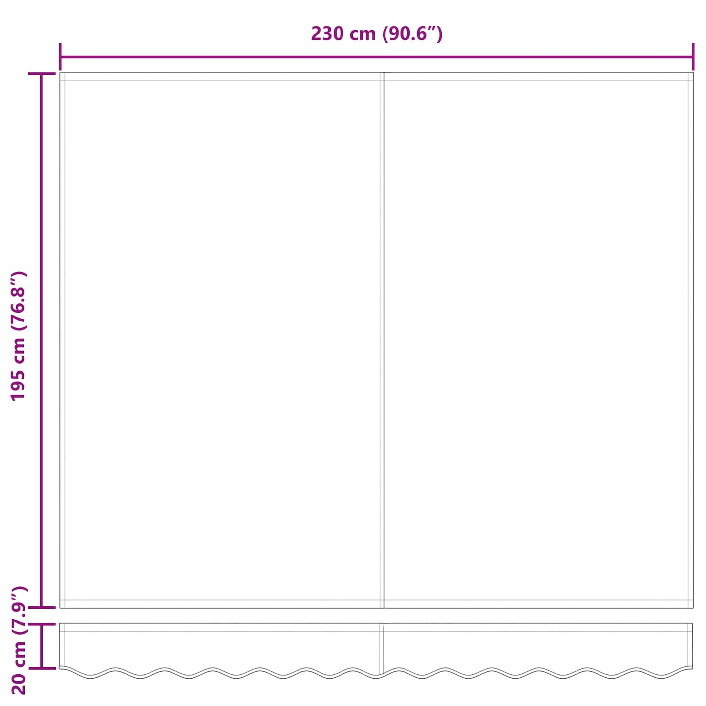 Retractable Awning Brown 250 x 200 cm Fabric
