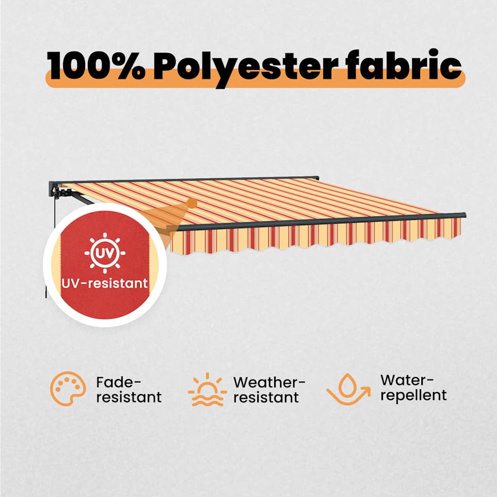 Awning Frame Multicolour 300 x 250 cm Polyester with PU coating